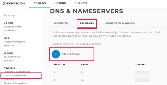 DNS记录 DNS记录