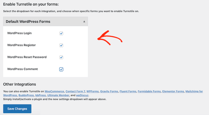 为 WordPress 表单启用 Cloudflare Turnstile CAPTCHA 为 WordPress 表单启用 Cloudflare Turnstile CAPTCHA