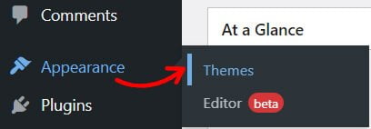 Appearance to Theme How to Change Theme in WordPress