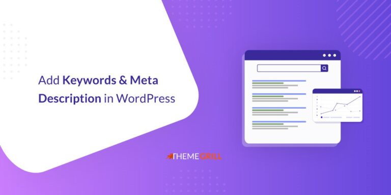 how to add keywords and meta description in wordpress