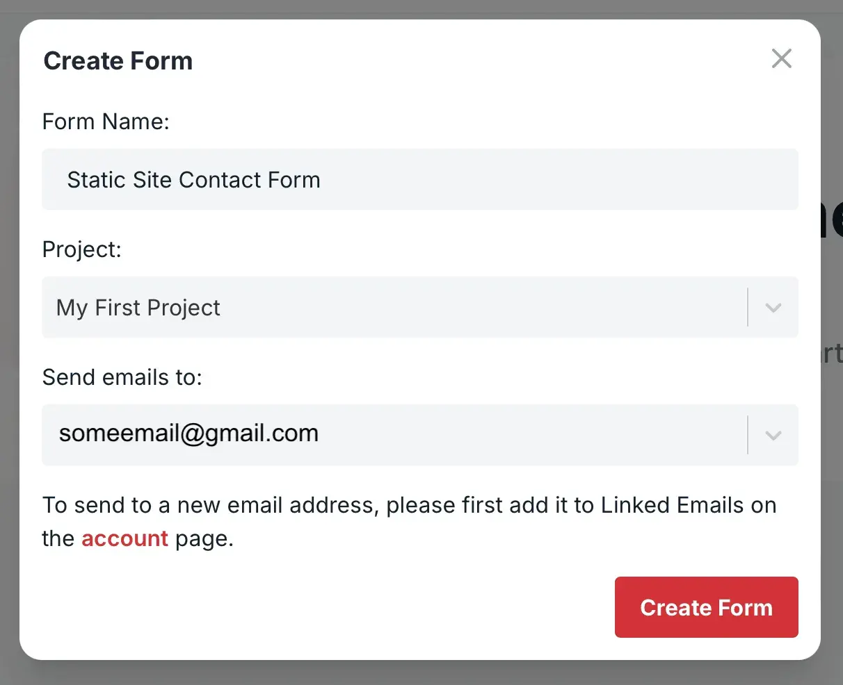 如何为静态 WordPress 网站免费添加联系表单 3 Adding form details in Formspree settings