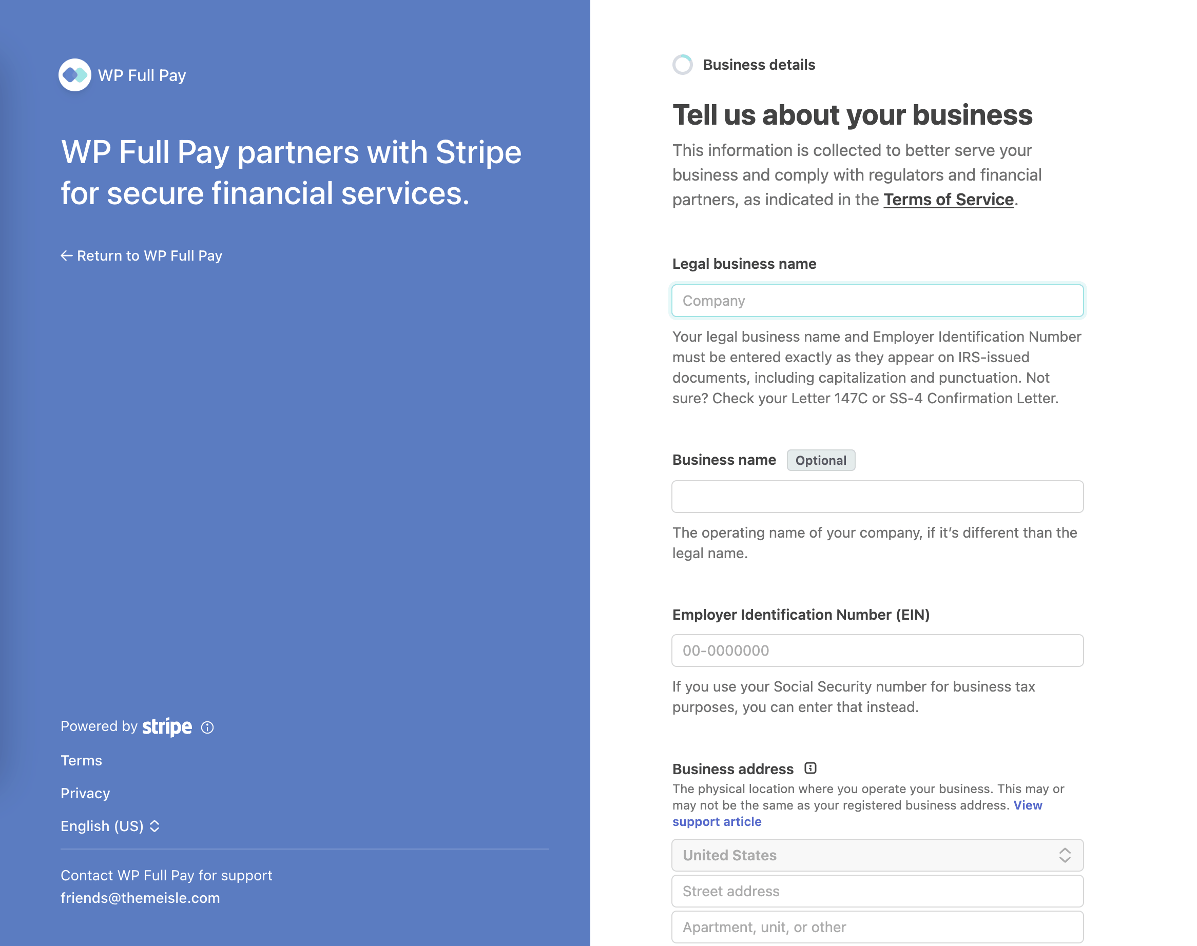 Completing the Stripe integration with WP Full Pay