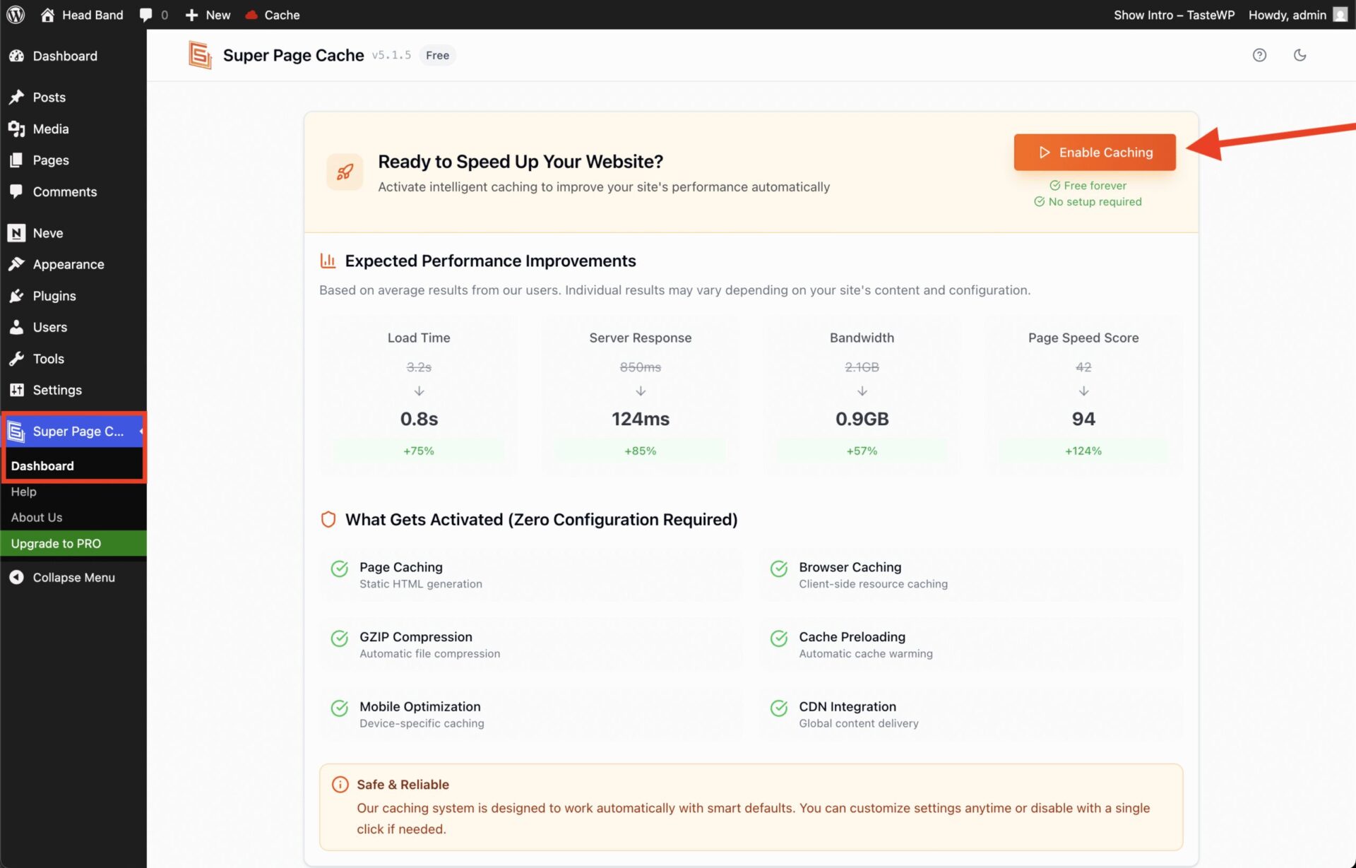 Enabling Super Page Cache in WordPress scaled 1