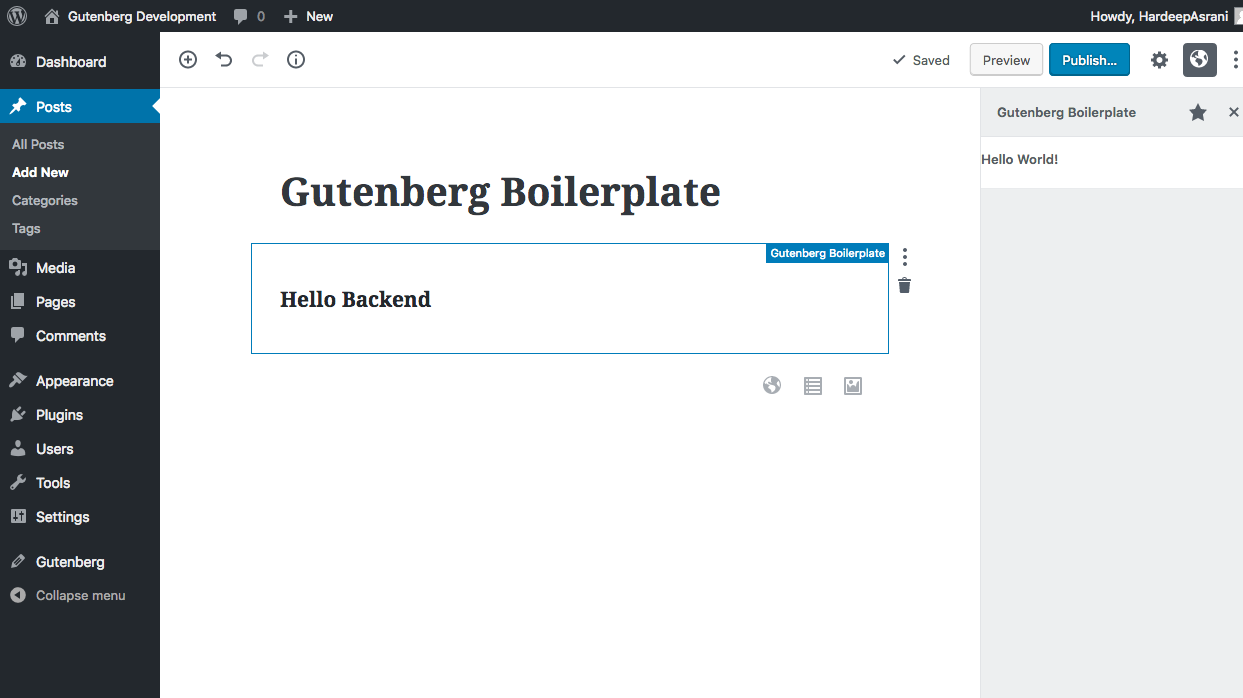 如何为古腾堡调整您的插件:第一部分(区块 API) 2 Gutenberg Boilerplate