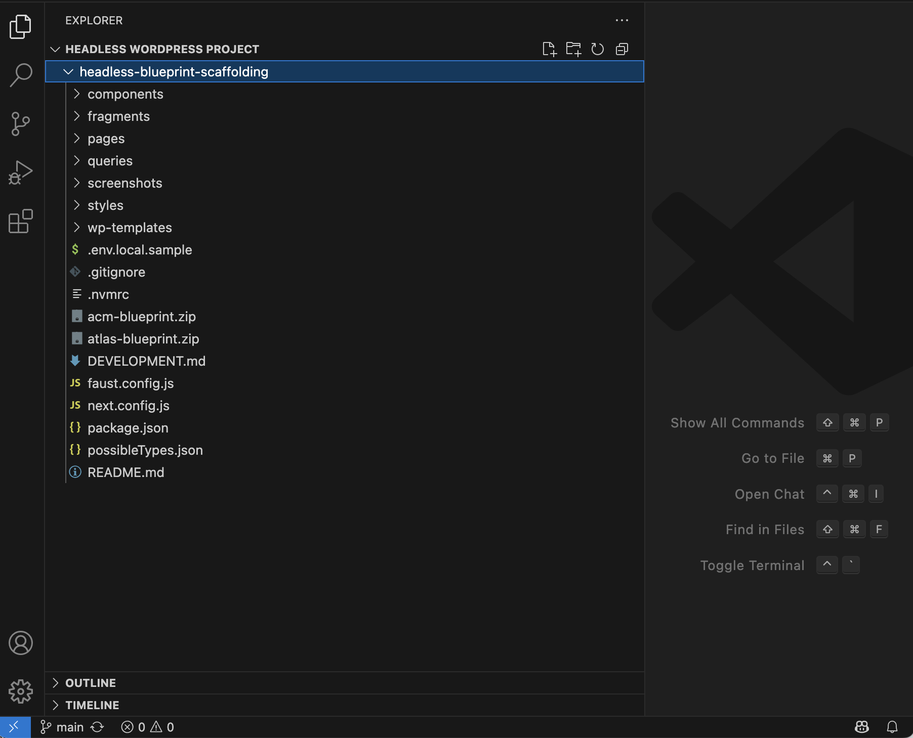 从蓝图创建无头 WordPress 网站 5 Headless Project in VS Code