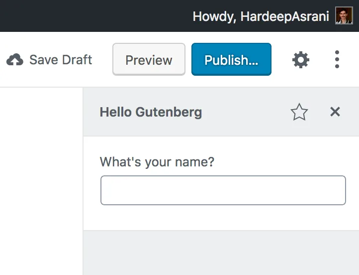 Hello Gutenberg