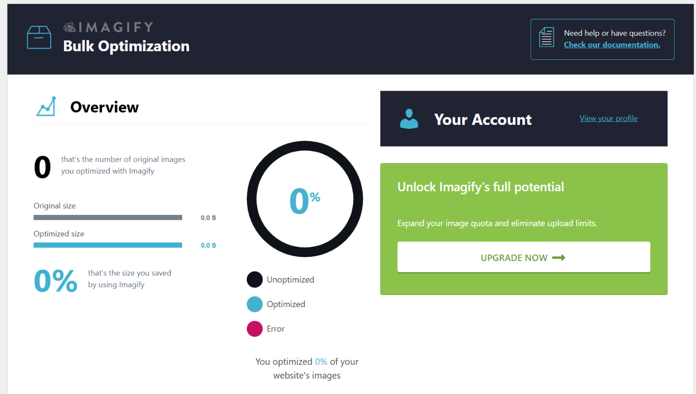13 个最佳无代码 WordPress 工具,助力建设和增长您的网站 8 Imagify Bulk Optimization
