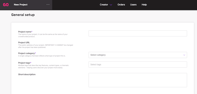 Indiegogo dashboard crowdfunding