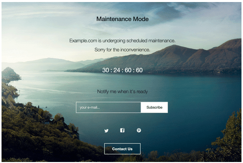 Maintenance Mode