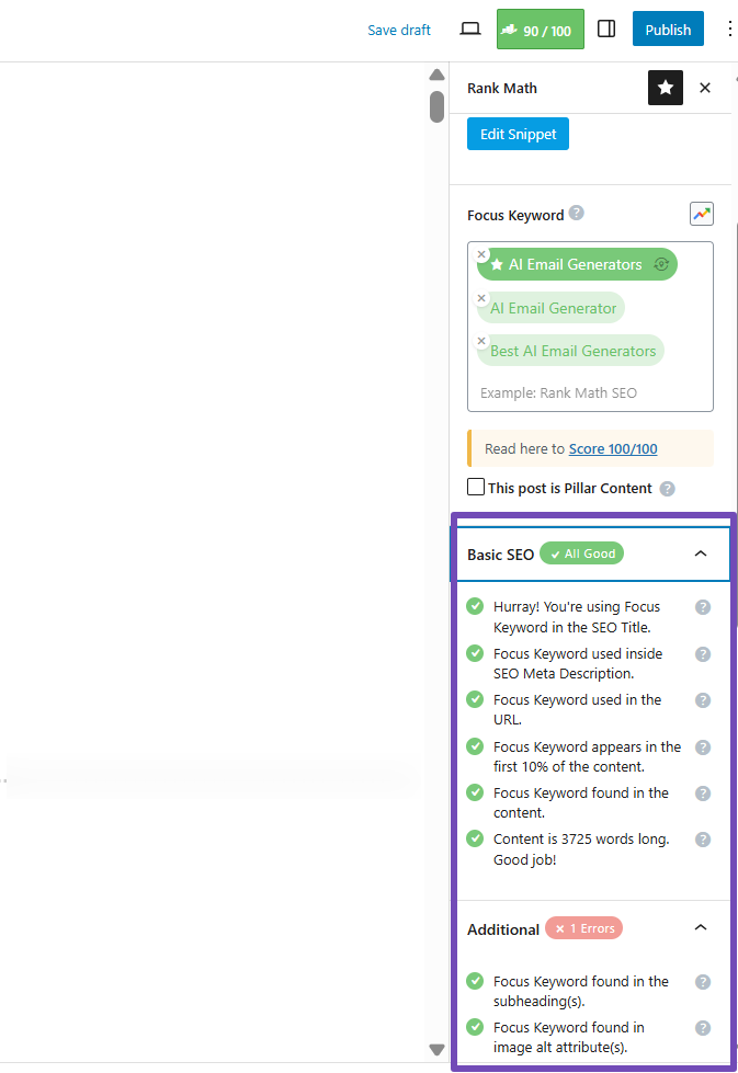 On page optimization