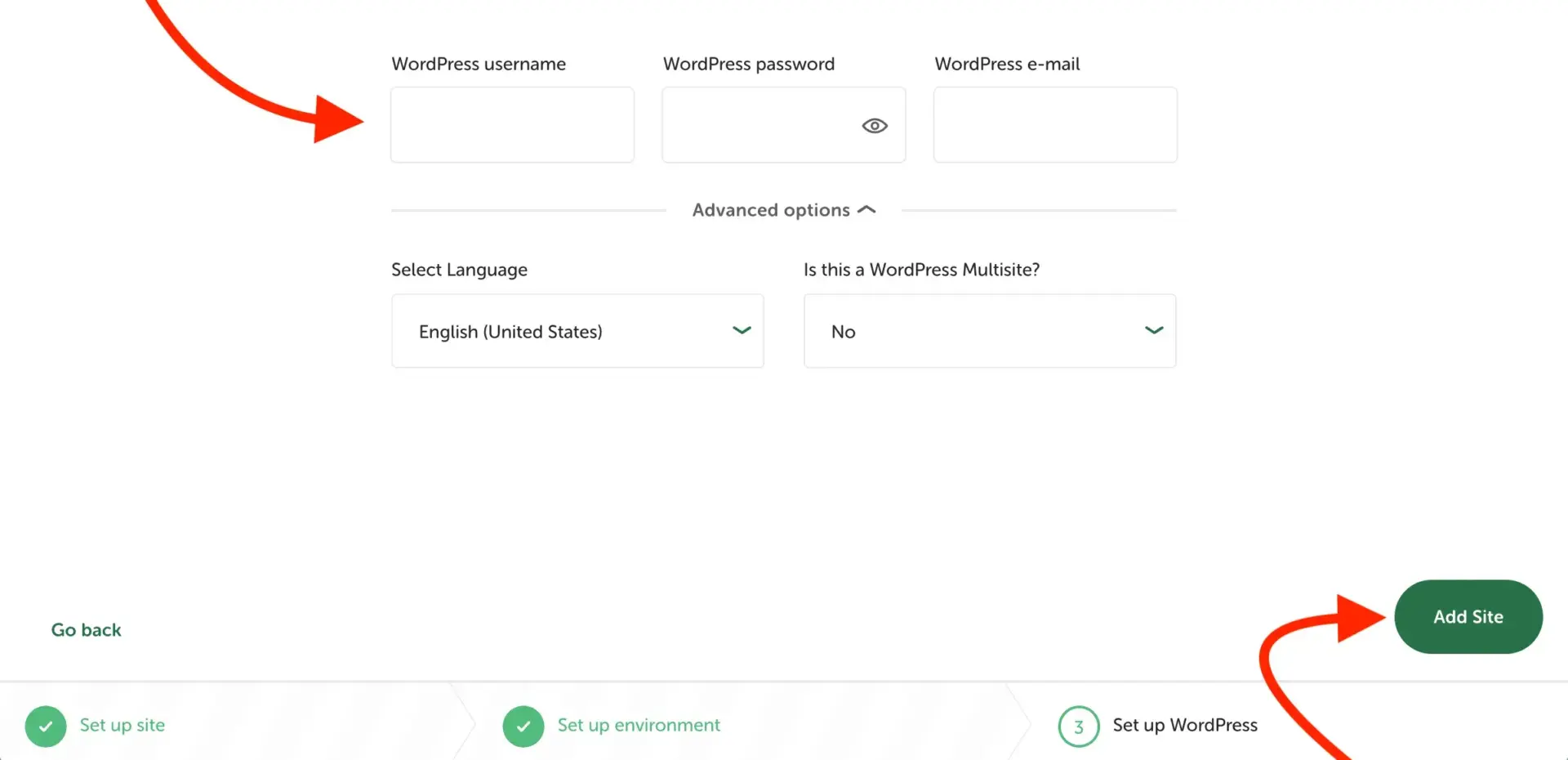 如何仅以每年 $10.44 的费用启动和维护一个 WordPress 网站(包含域名和托管) 6 Step 3 of setting up local WordPress site