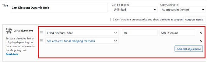 如何设置WooCommerce动态定价 14 add cart adjustments 1