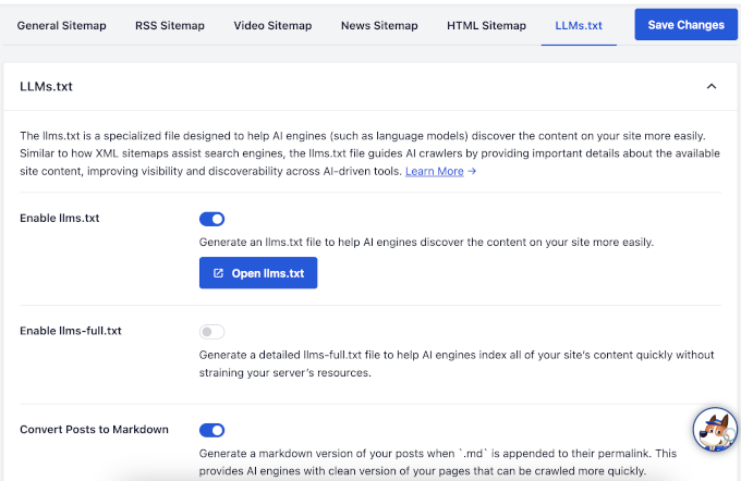 Rank Math vs. AIOSEO:我为 WordPress 用户推荐哪一个? 12 aioseo llms