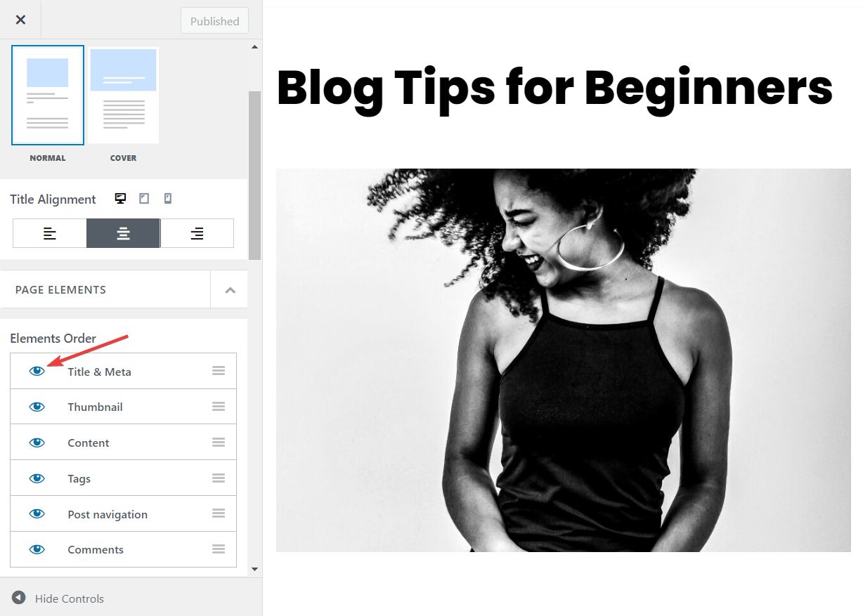 如何隐藏 WordPress 页面标题:4 种简单方法 9 all post title and meta removal neve