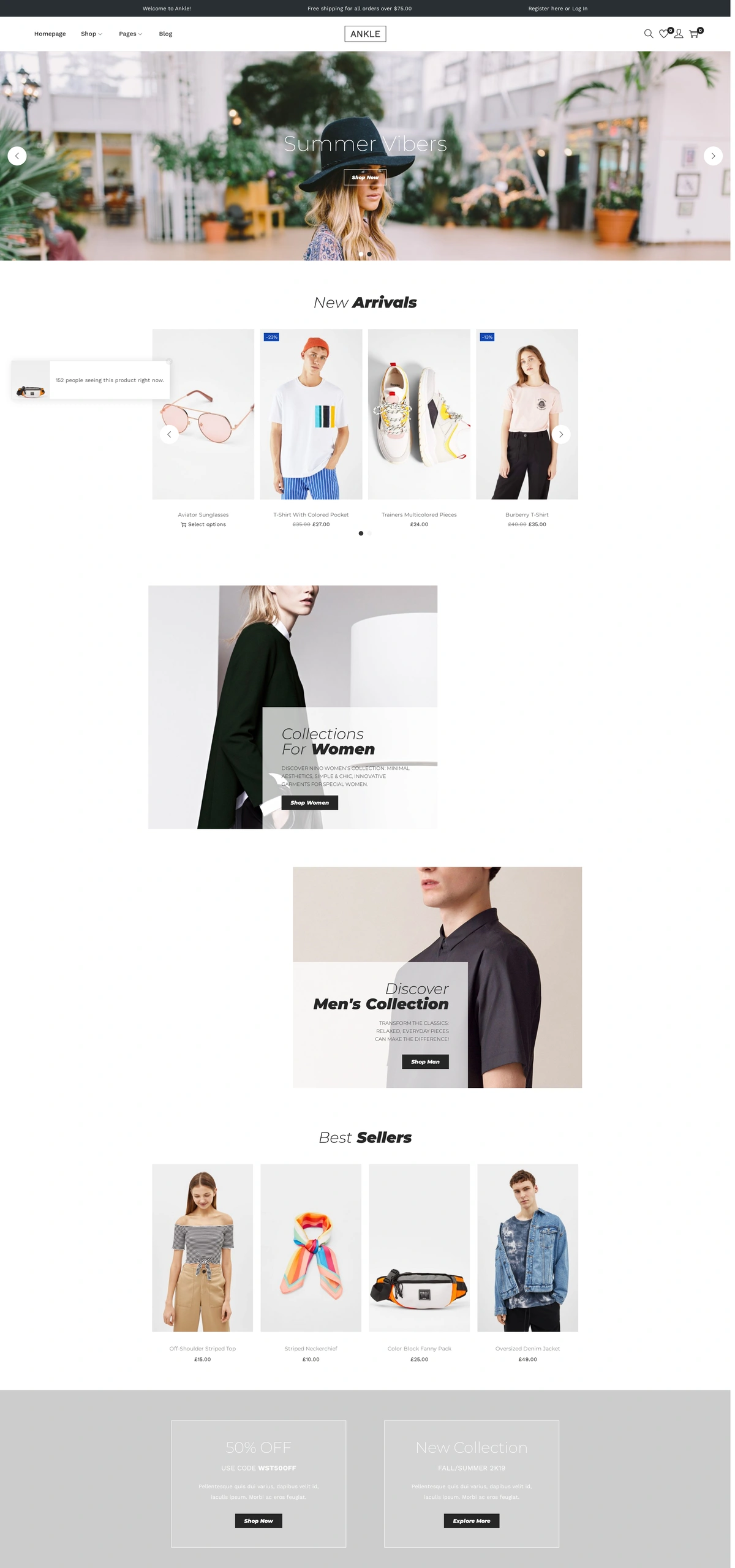 Ankle – Black & White Fashion Black White Fashion 01 Homepage
