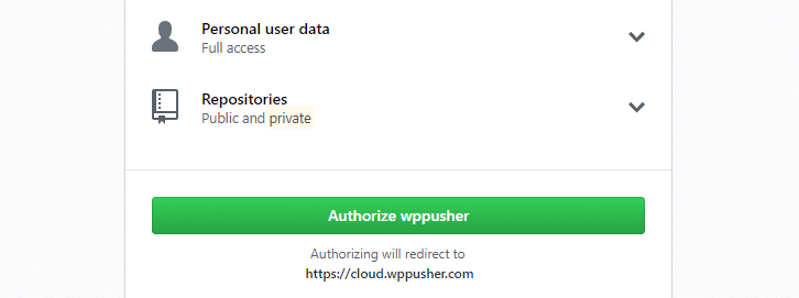 authorize wppusher
