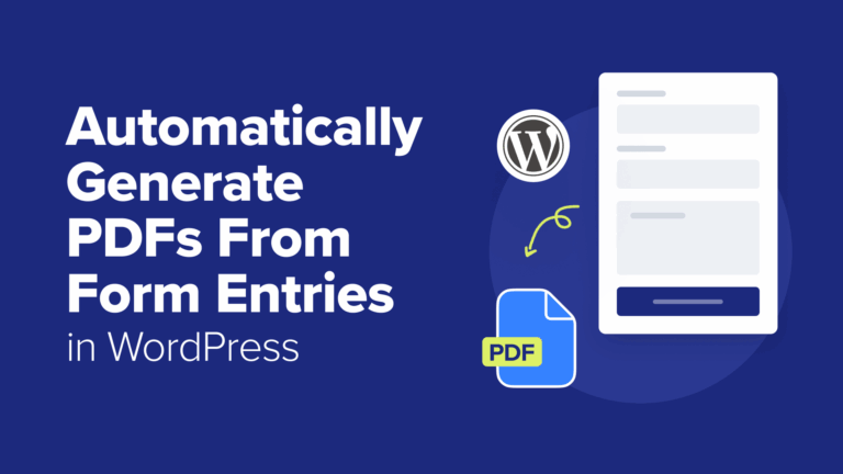 automatically generate pdfs from form entries og