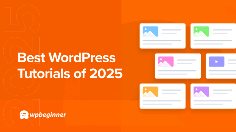 2025 年 WPBeginner 最佳教程精选 5 best of best wordpress tutorials of 2025 og
