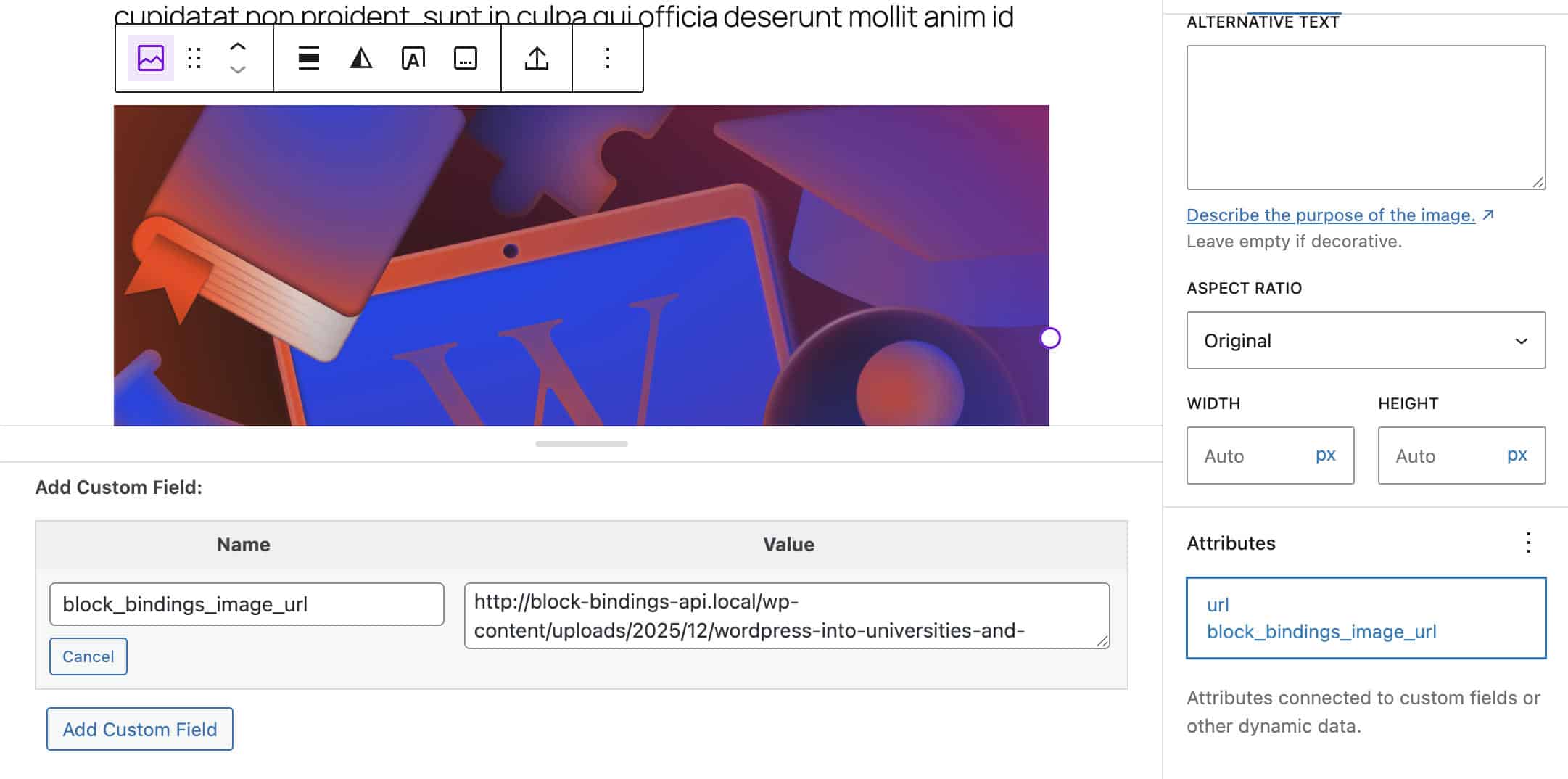block bindings image url