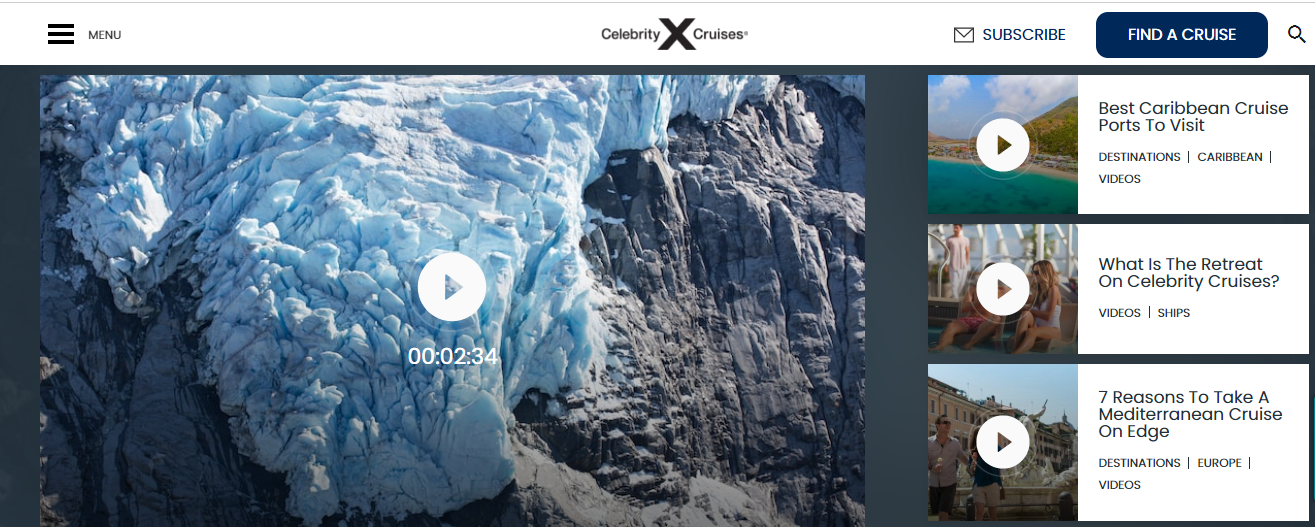 WordPress视频库:如何创建一个好的视频库 4 celebrity cruises