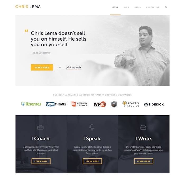 你的默认博客主页糟透了:如何构建一个“启动”页面 6 chrislema 2