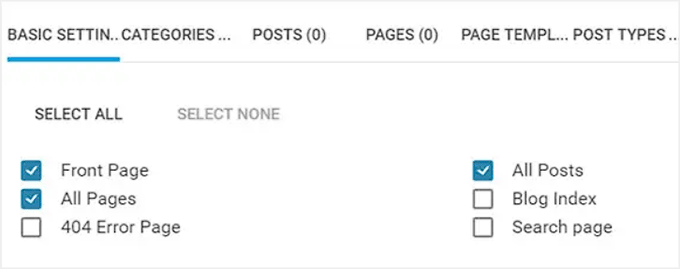 configure where to show exit intent popup in thrive leads