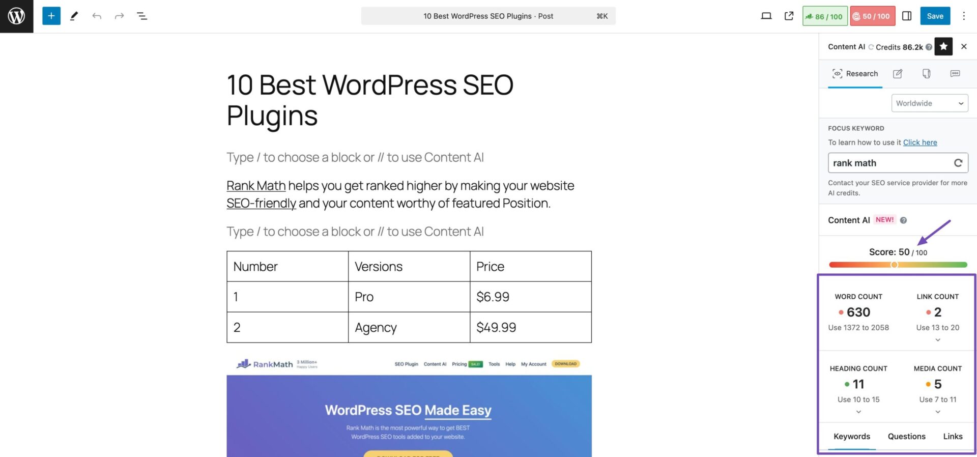 content ai score scaled 1