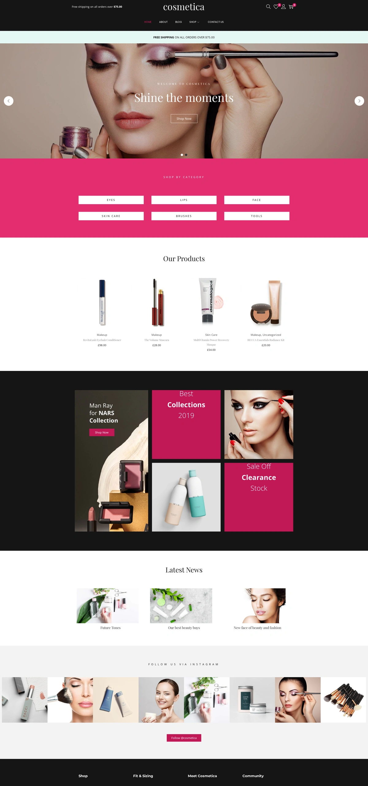 Cosmetica – Cosmetic Store Cosmetic Store 01 Home