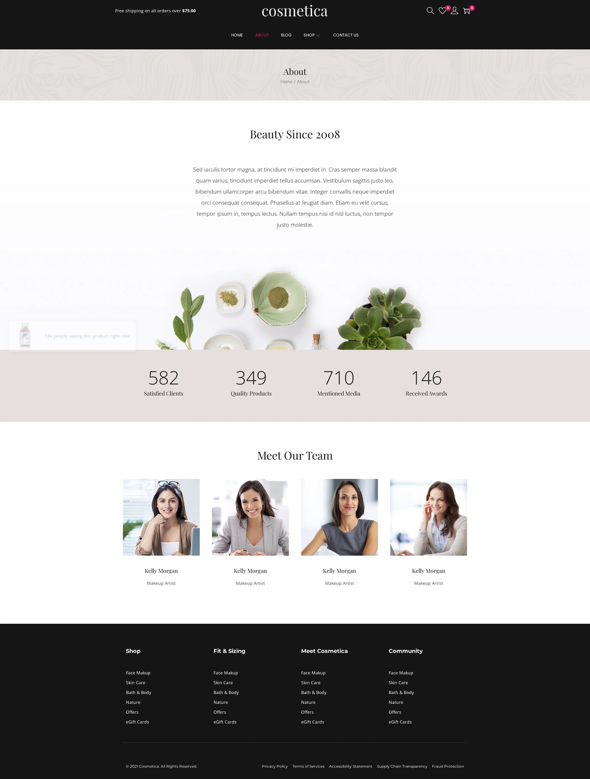 Cosmetica – Cosmetic Store Cosmetic Store 02 About