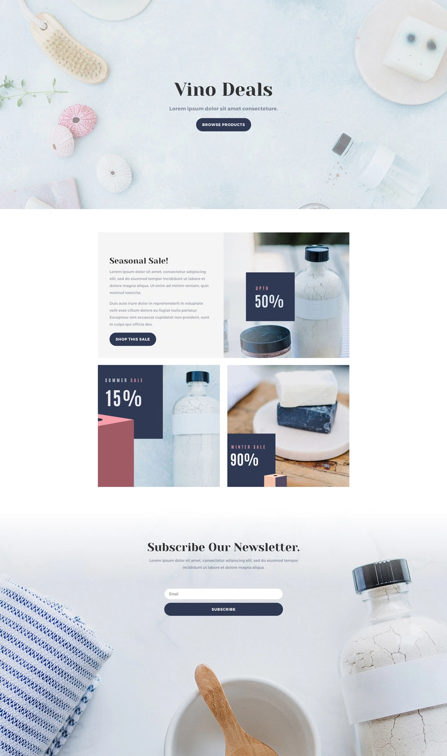 化妆品店促销页