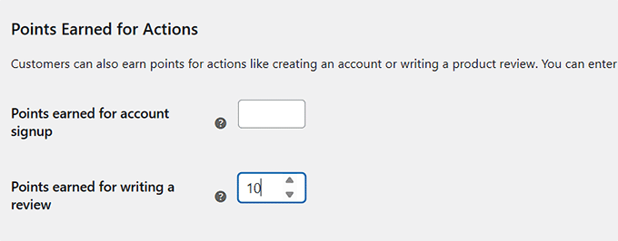 earn points for writing a review in woocommerce points and rewards