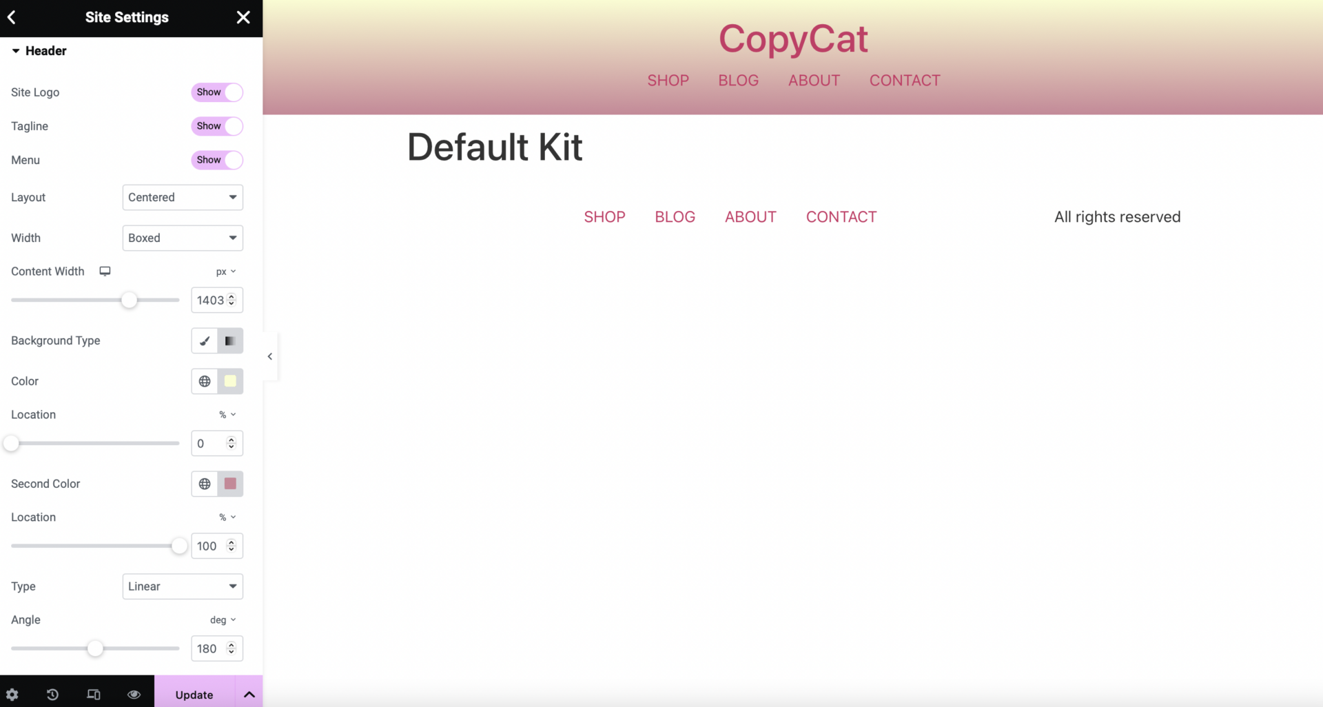 如何编辑 WordPress 页眉(5 种简单方法) 12 edit header elementor