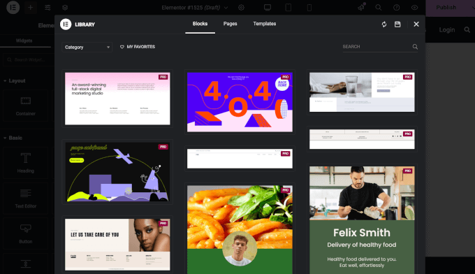 7个最佳WooCommerce滑动侧边购物车插件(我测试了13个) 11 elementor templates