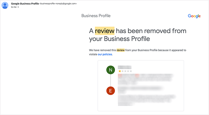 你能删除谷歌评价吗?以下是你可以做的替代方案 9 email about a google review being removed