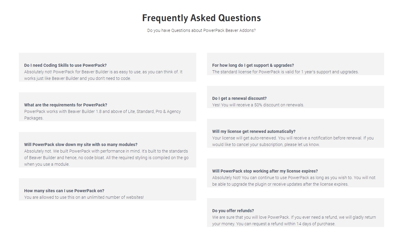 如何使用 WordPress 和 Beaver Builder 免费搭建一个着陆页 22 faq final