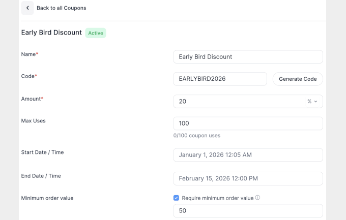 WPBeginner 聚焦 20:WordPress 存储清理、更智能的预览和自动化更新 12 formidable coupon entry