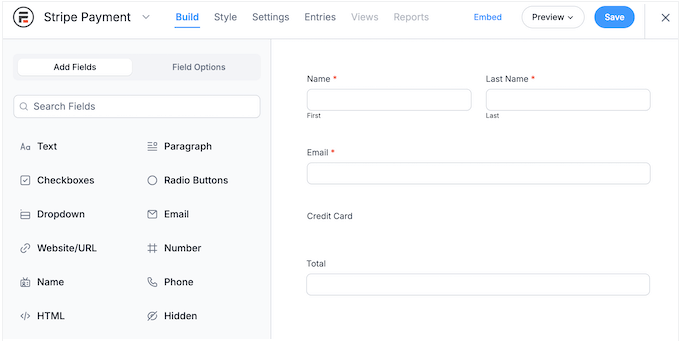 formidable forms builder