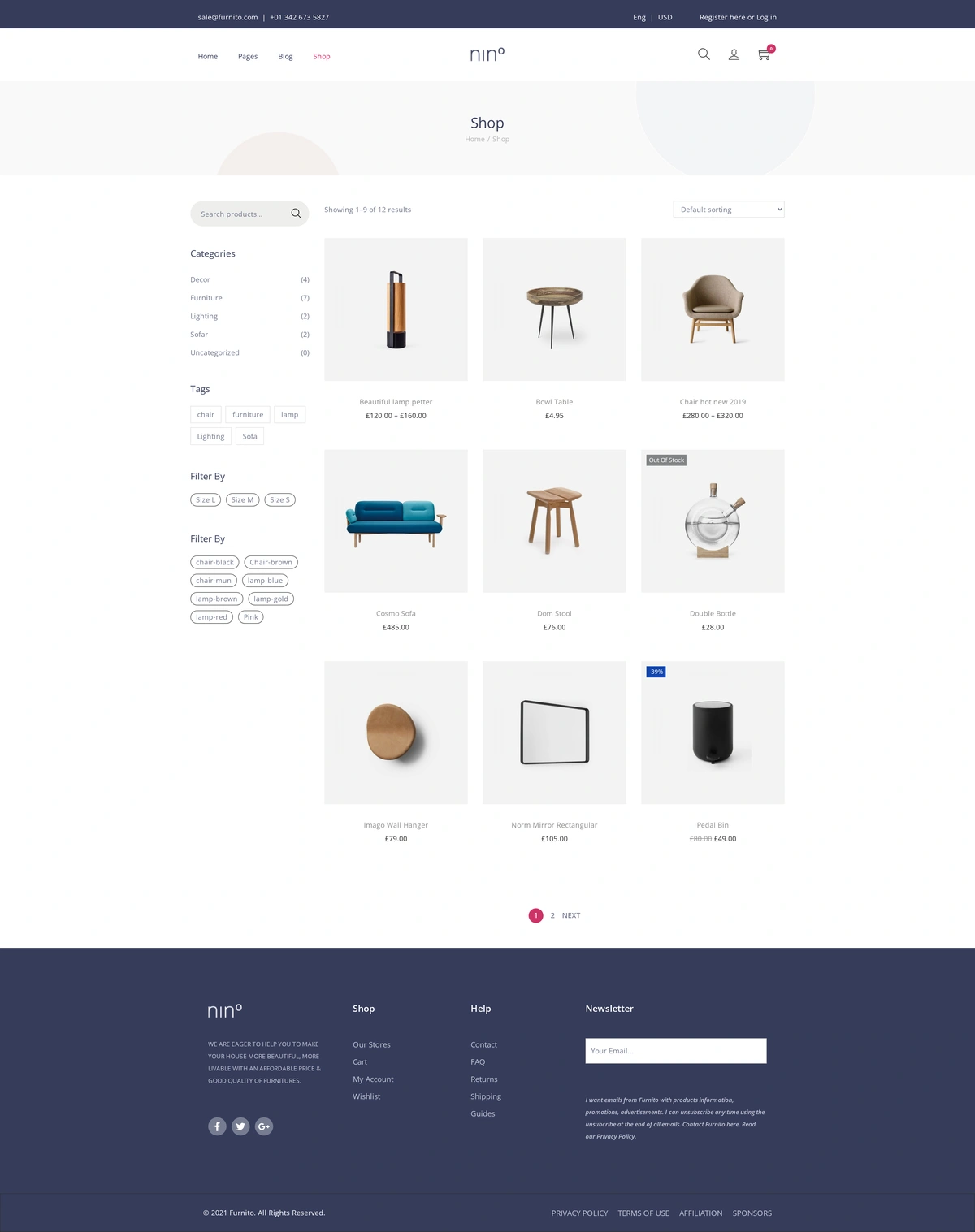 Furnito – Furniture Furniture 05 Shop