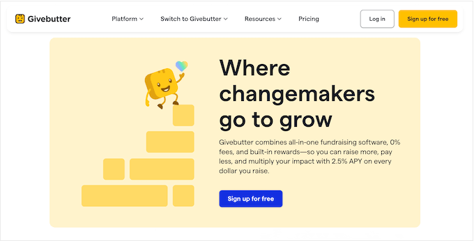 givebutter donor platform