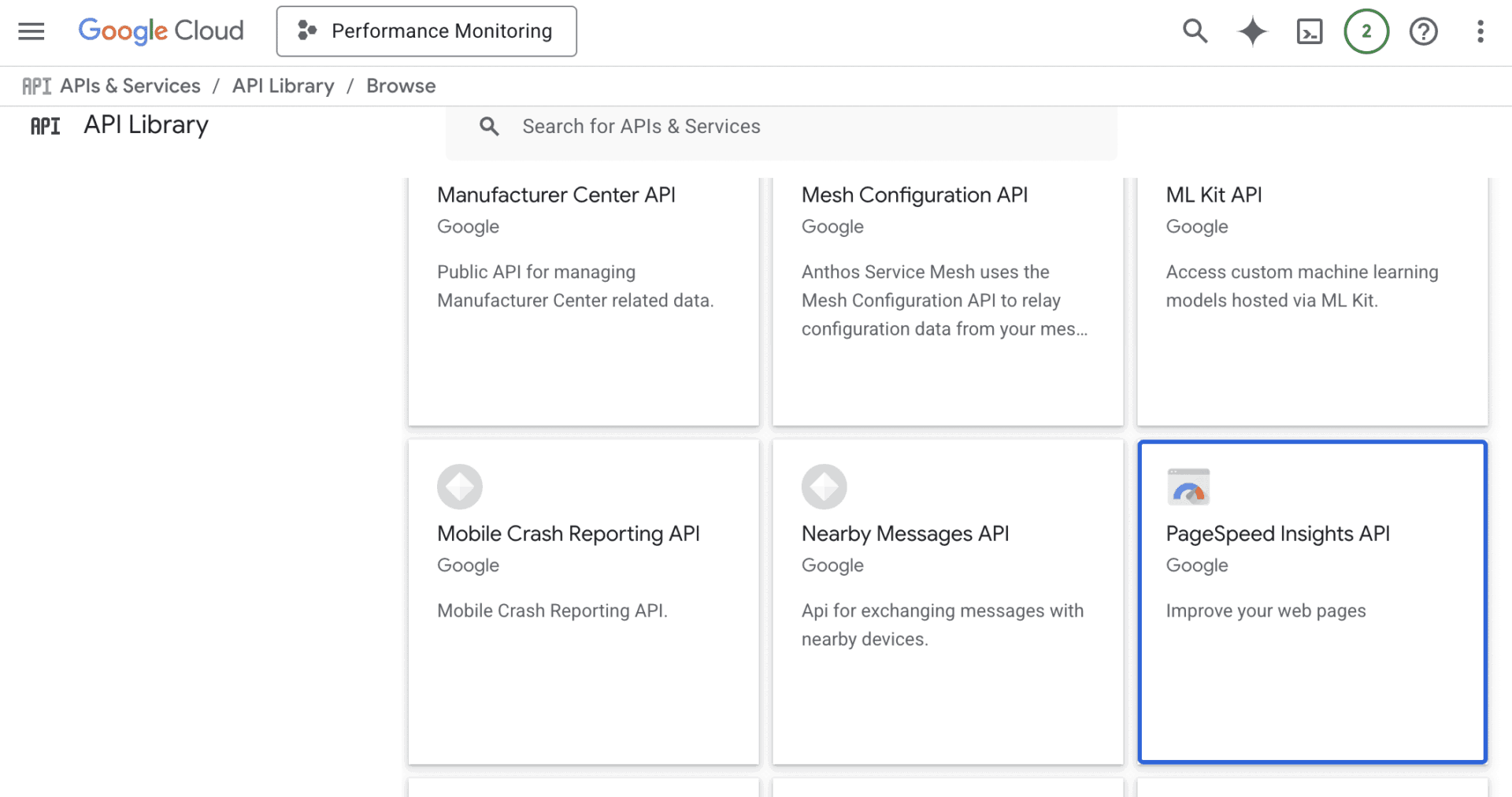 使用 PageSpeed Insights API 为您的 WordPress 机构自动执行性能检查 3 google cloud api library