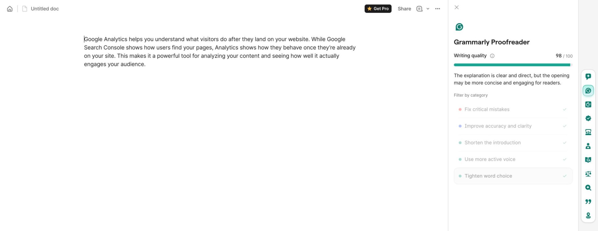grammarly score scaled 1
