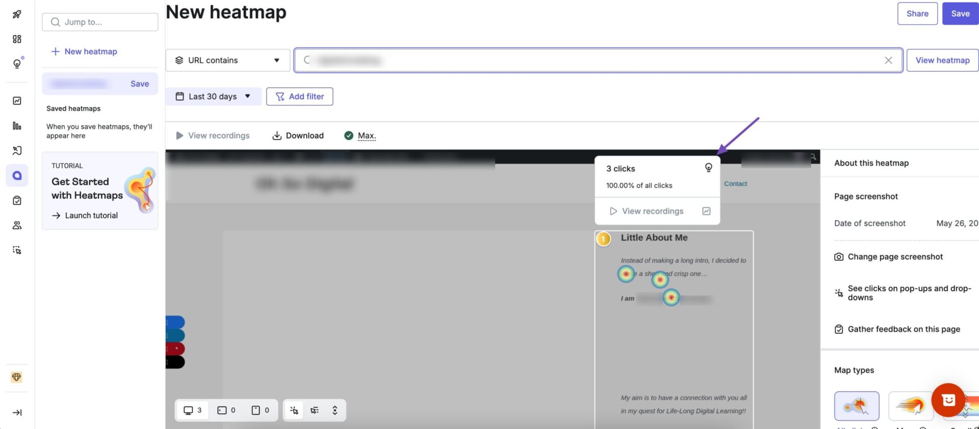 7款最佳网站访客追踪工具,提升用户体验、SEO和转化率 8 heatmaps ex scaled 1