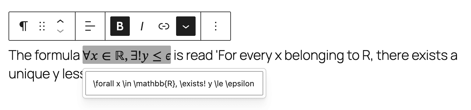 新功能、新区块、新 API:WordPress 6.9 的新变化 10 inline math