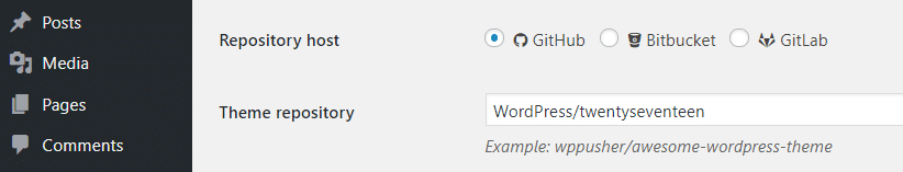 install twentyseventeen