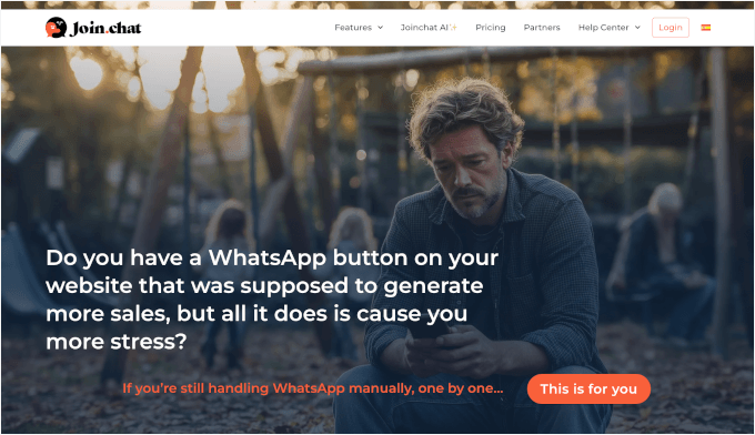 8个最佳WhatsApp WordPress插件(我全部测试了一遍) 23 joinchat homepage