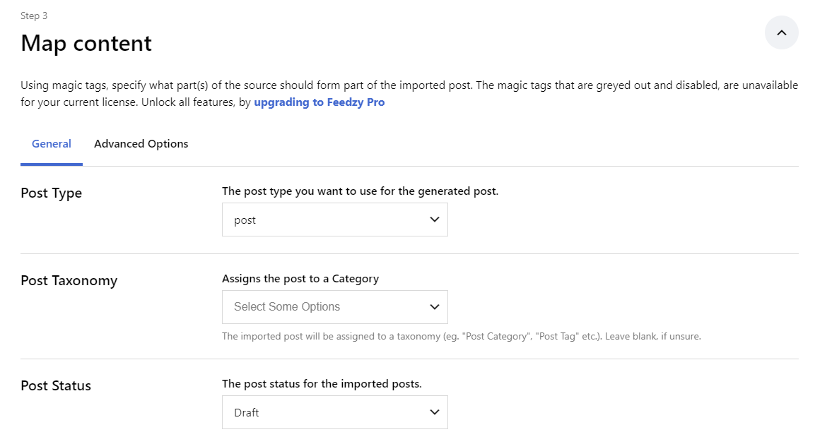map content category