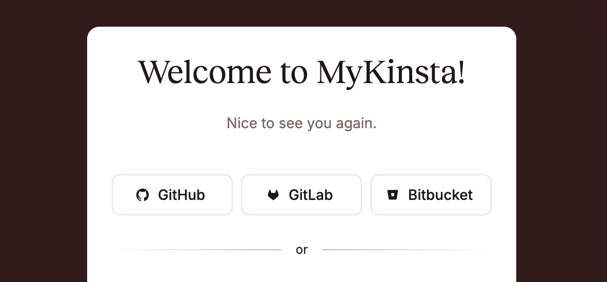 Kinsta SAML SSO 已到来:更快、更安全地扩展您的代理业务 2 mykinsta social login options