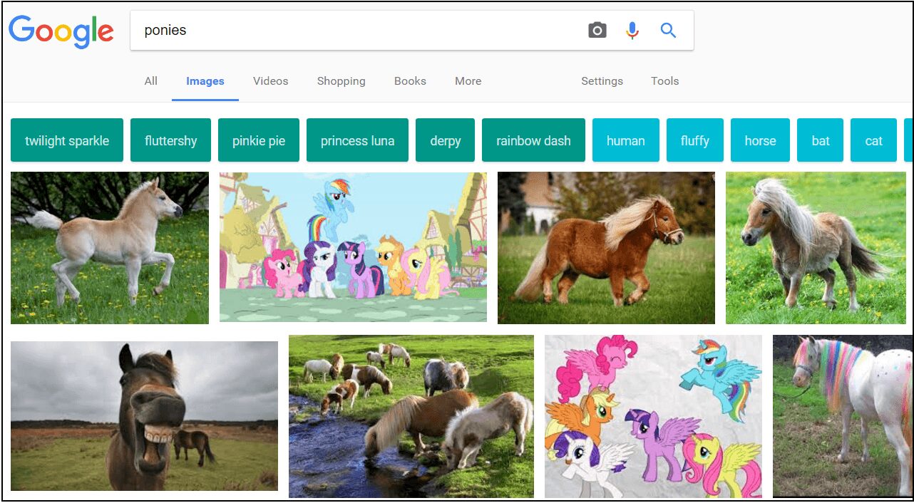 ponies google image search