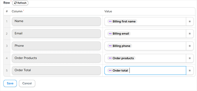 如何在 WordPress 中添加类似 n8n 的自动化功能(更简单、更便宜) 20 preview of mapped fields