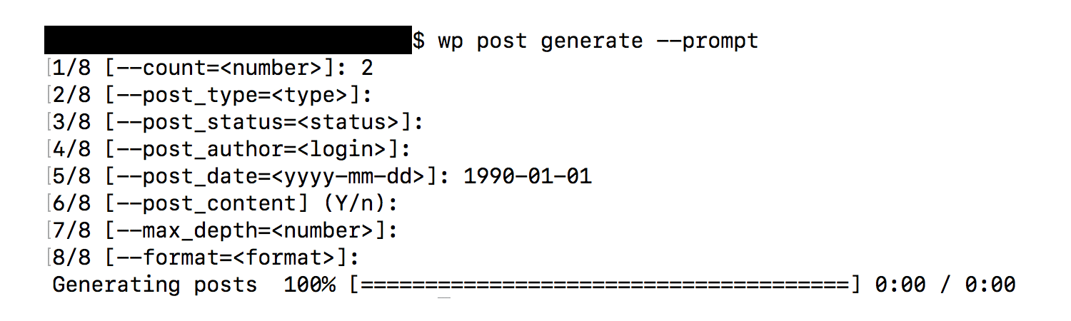 10+ WP-CLI 技巧管理您的 WordPress 网站 14 prompt